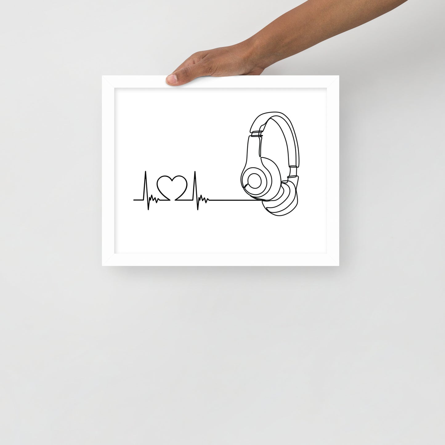 Listen to your heart - Framed poster