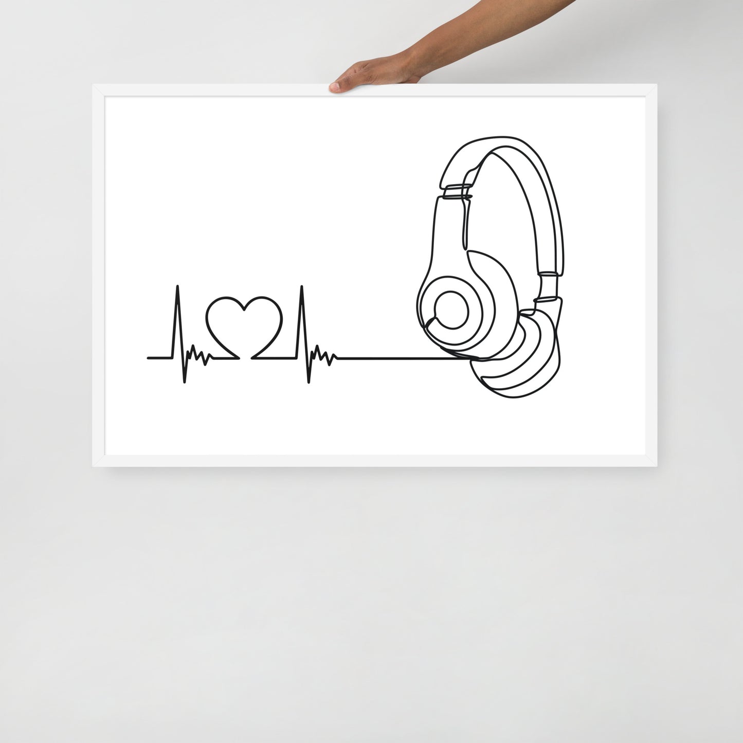 Listen to your heart - Framed poster